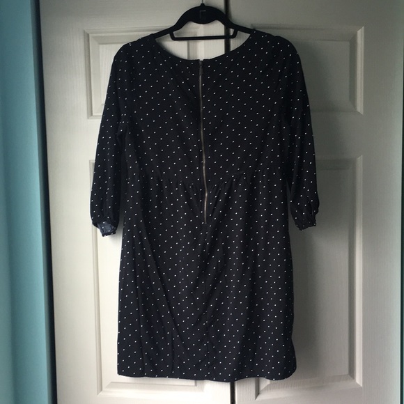 Black polka dot sleeved dress - Picture 2 of 2